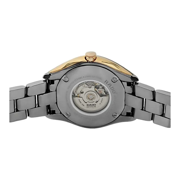 RADO Automatic Mechanical Movement Women's Watch 36mm Pink Watch Dial Ceramic Watch Case Ceramic Strap-1