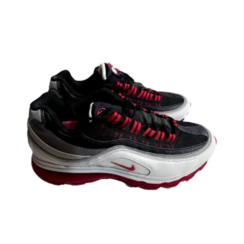 Nike Air Max 24 7 Black Varsity Red Dark Charcoal Cool Grey Women's-3
