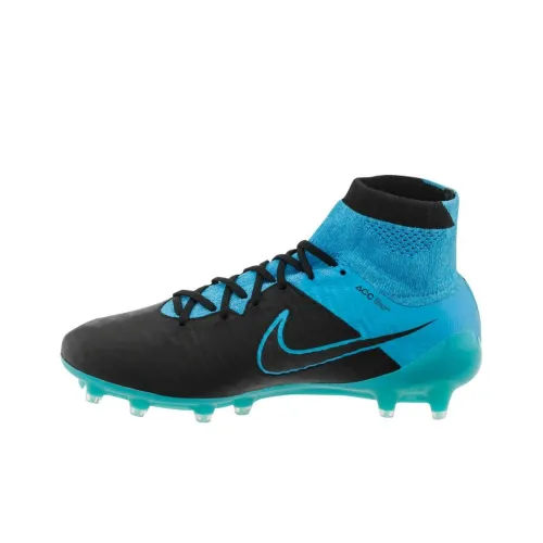 Nike Magista Obra Tech Craft Leather FG Black Turquoise Blue