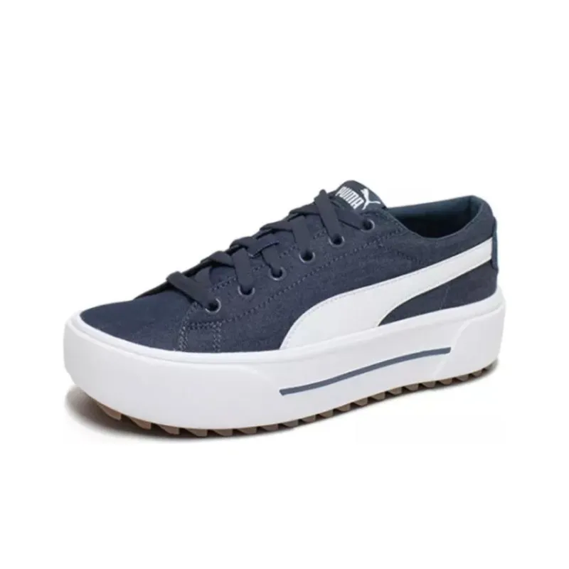 PUMA Kaia Platform Low Top Skateboard Shoes Unisex Blue White-2