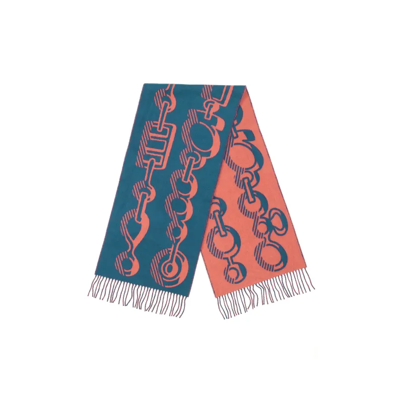 HERMES Cashmere Knit Scarves Women's-1