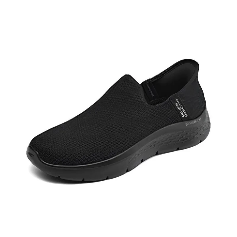 Skechers Slip Ins Wear Resistant Breathable Cushioning Low Top Casual Shoes Women's Black-1