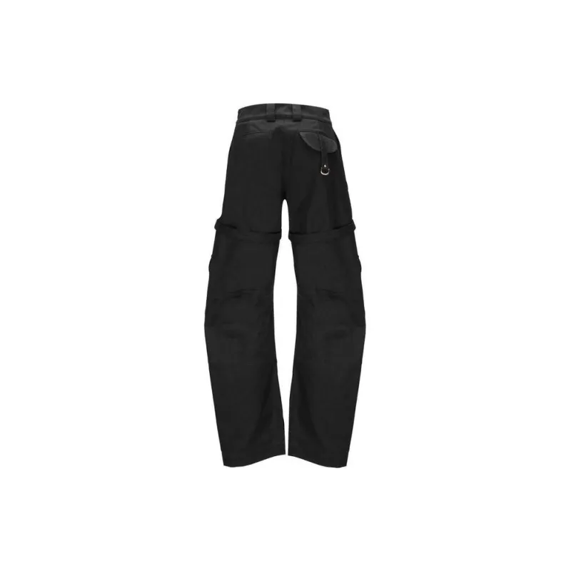 OFF WHITE Buckle Detailed Straight Leg Trousers-1