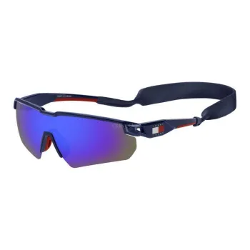 Tommy Hilfiger Polyamide Browline Sunglasses Women's Blue