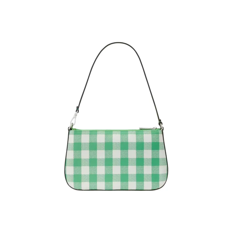 Kate Spade Sam Recycled Jacquard Fabric With Leather Clutch One Shoulder Handbag Mini Women's Green-2