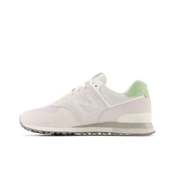 New Balance 574 Light Grey Mint Green Women's
