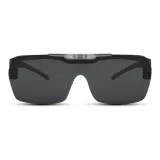 Transparent Gray Frame with Black Gray Lens
