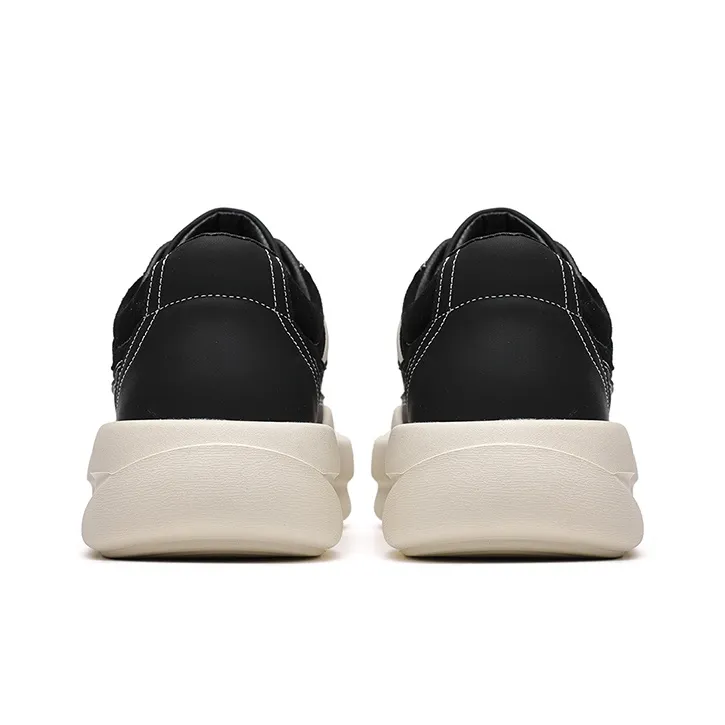 Angelmi Wear Resistant Slip Resistant Low Top Casual Shoes Men's Black-3