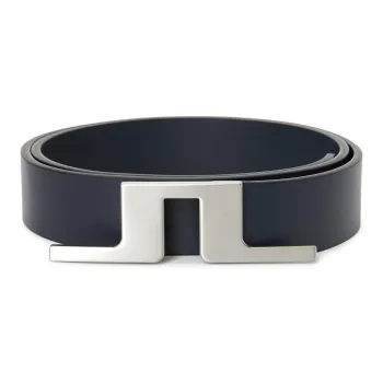 J.Lindeberg Solid Color Decoration Leather Belts Women's Black Width 3CM