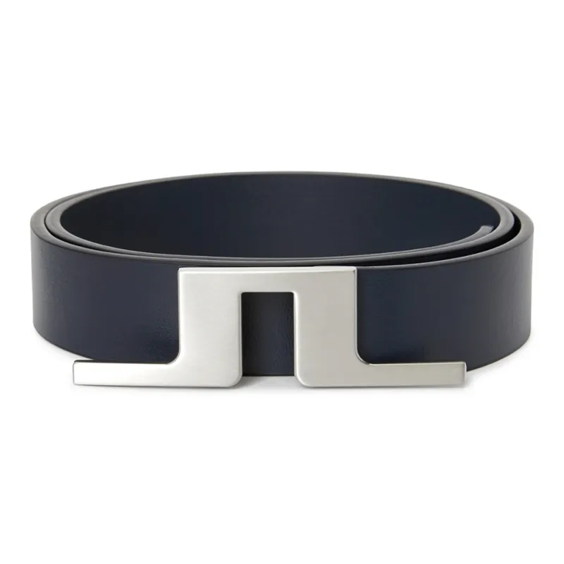 J.Lindeberg Solid Color Decoration Leather Belts Women's Black Width 3CM-0
