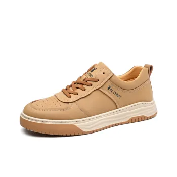 Playboy Playboy Cushioning Wear Resistant Low Top Skateboard Shoes Men's Camel