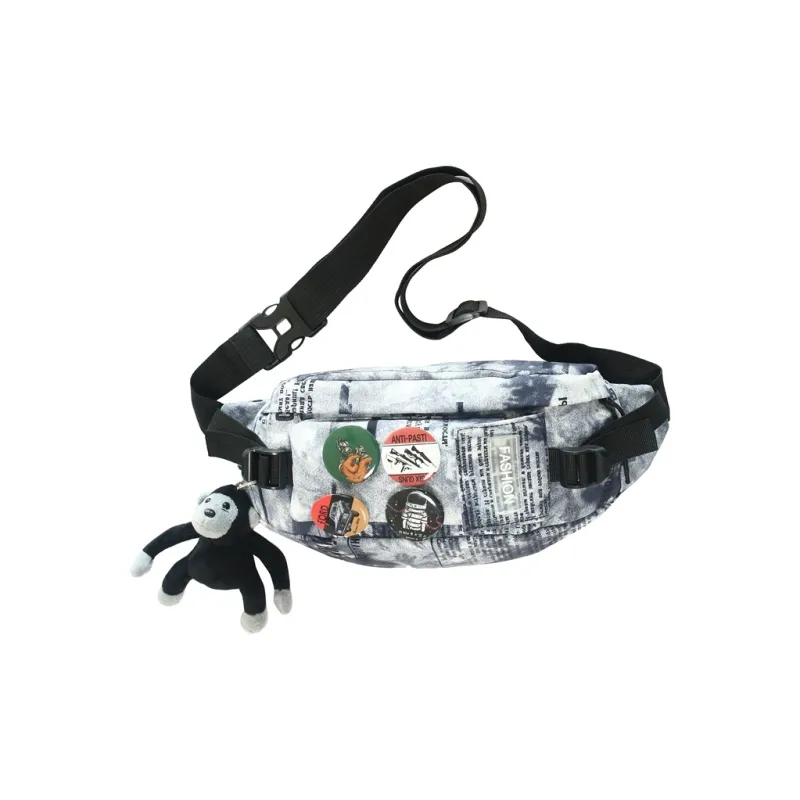Parker Bear Nylon Crossbody Bag, Cell Phone Coin Purse, Sling Bag Regular Unisex Multicolor-0