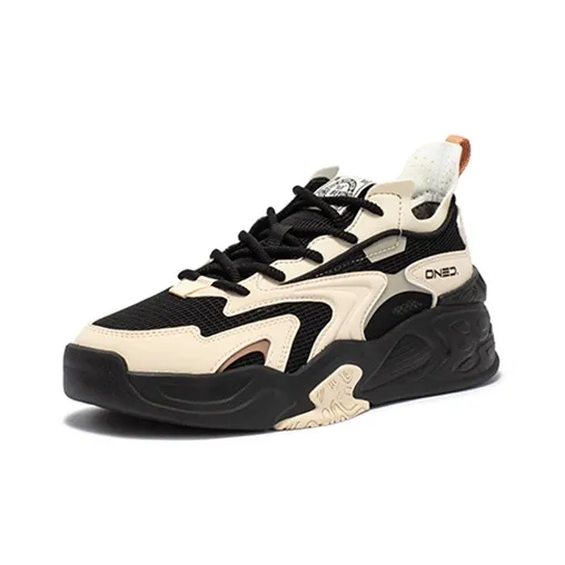 361° Karst Anti Slip Wear Resistant Low Top Casual Shoes Women's Beige Black-1