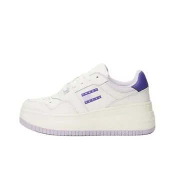 Tommy Hilfiger Low-Top Skateboard Shoes Women's White Purple