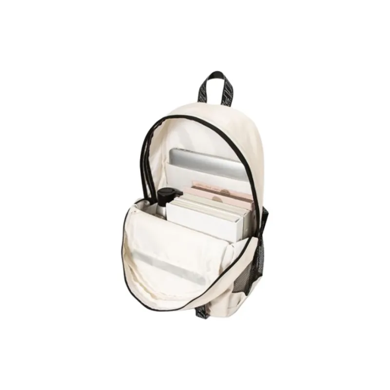 SEM/R Fabric Backpack Tubas Unisex Milk White/Black-3