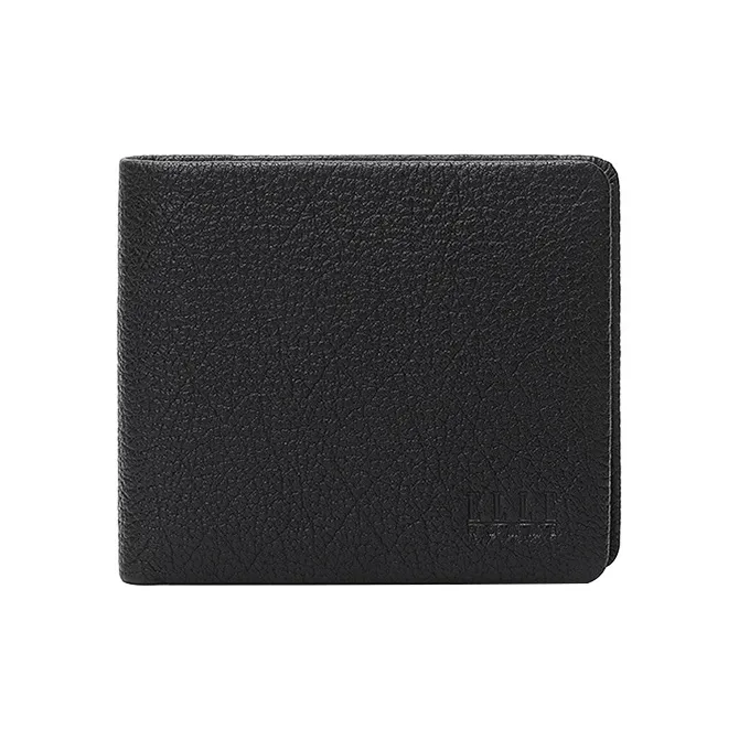 ELLE HOMME Cow Leather Wallet Regular Men's Black-0