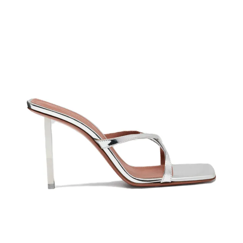 AMINA MUADDI Metallic High-heel Sandals-1