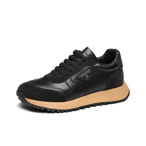 BOSSSUNWEN Casual Shoes Men Low-Top Black