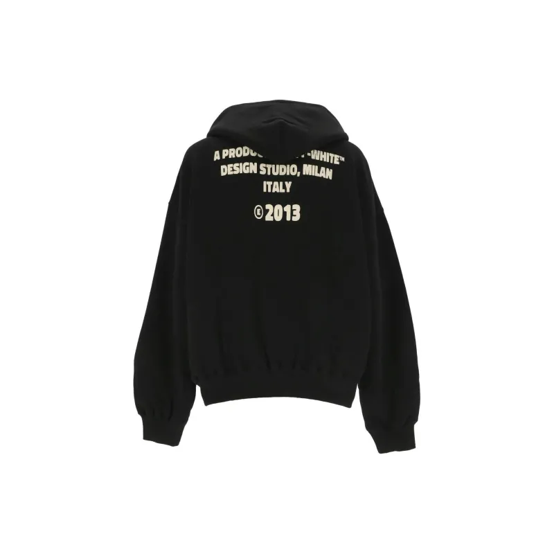 OFF-WHITE Crystal-embellished Logo Hoodie-1