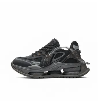 OGR Time Traveler Collection Low Top Chunky Sneakers Unisex Black