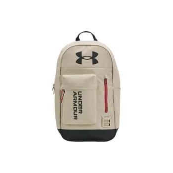 Under Armour Polyester Backpack Regular Unisex Gray Beige