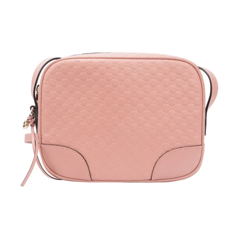 GUCCI Leather Camera Bag Shoulder Bag Crossbody Bag Medium Size Women's Pink-2