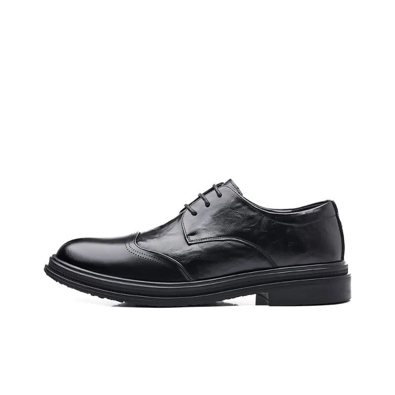 JIETEGONGYANG Dress Shoes Men's Black-1