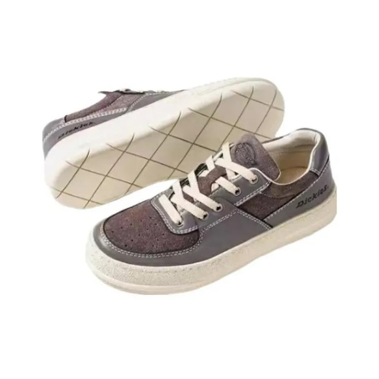 Dickies Wear-resistant And Lightweight Low-Top Skateboard Shoes Men's Gray Purple-1