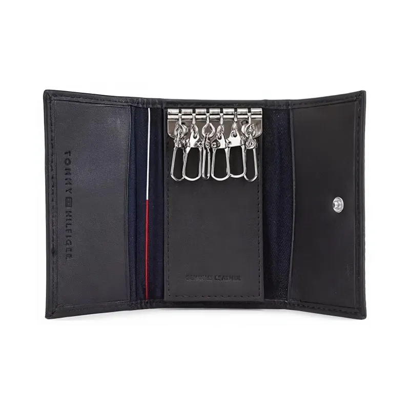 Tommy Hilfiger Leather Key Pouch Regular Men's Black-2