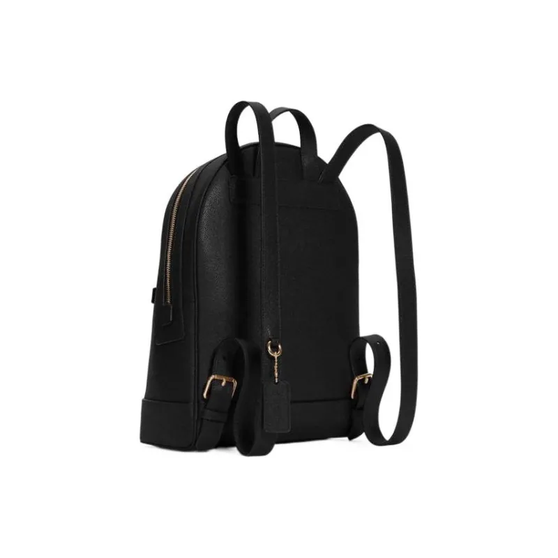 COACH Kenley Leather Backpack Large Size Women's Black-2