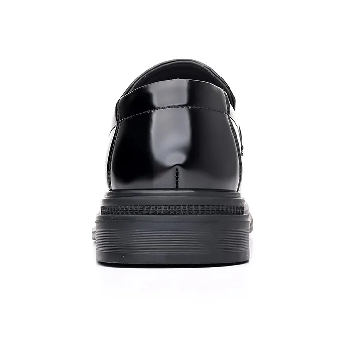 JIETEGONGYANG Loafers Men's Black-4