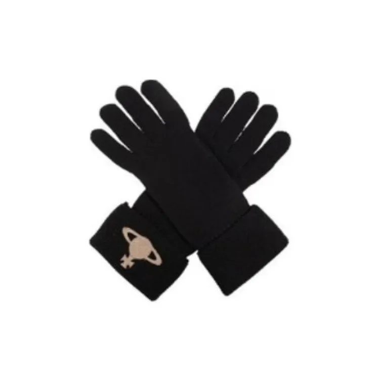 Vivienne Westwood Wool/Cashmere Knit Gloves Men's Black-2