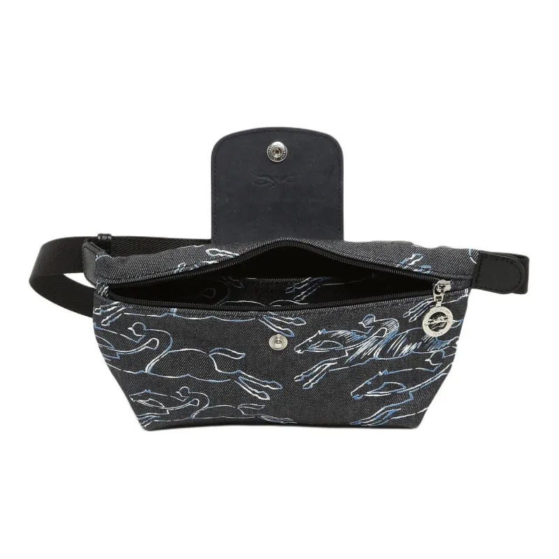 LONGCHAMP Le Pliage Canvas Sling Bag, One Shoulder, Crossbody, Fanny Pack Extra Small Women's Marine Blue-3