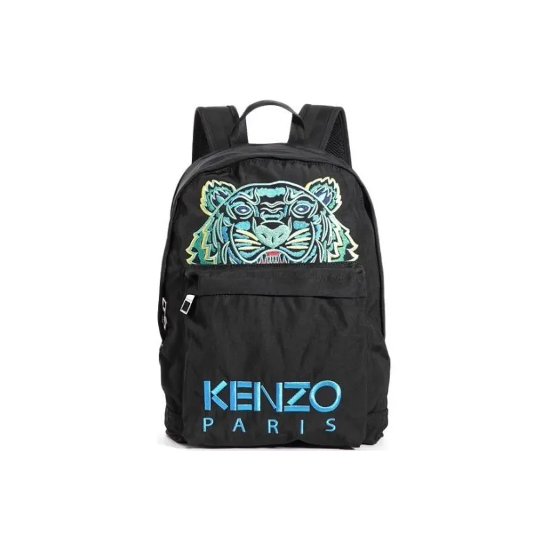 KENZO Polyester Canvas Backpack Large Size Unisex Black-5