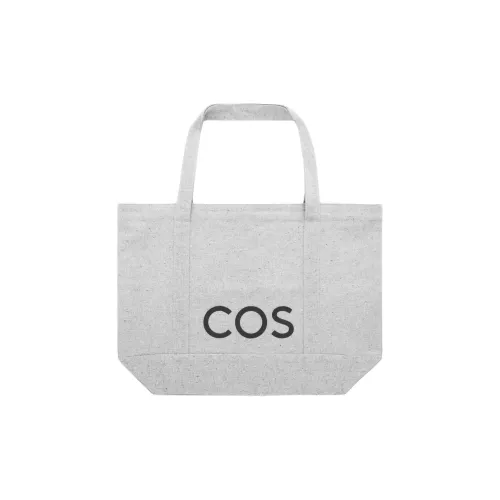 COS Cotton Tote Bag, Shopping Bag, Canvas Bag, Shoulder Bag Regular Unisex Gray