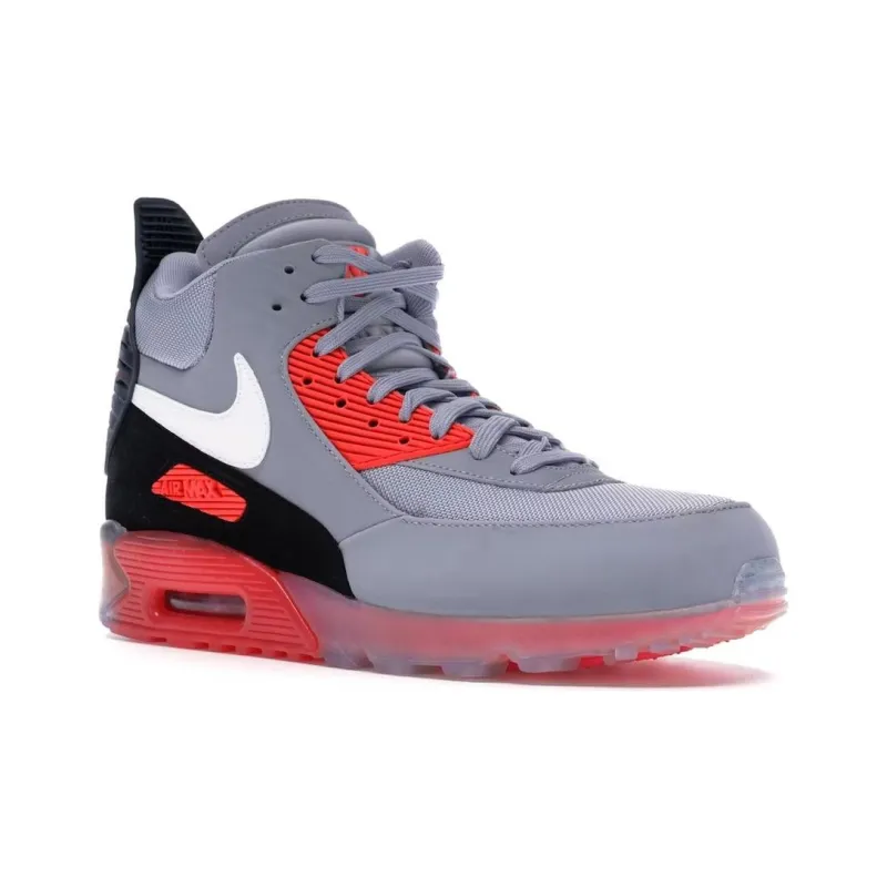 Nike Air Max 90 Sneakerboot Ice Wolf Grey Infrared-3