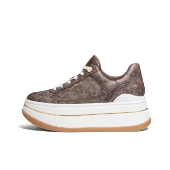 MICHAEL KORS Hayes Low Top Skateboard Shoes Women's Brown