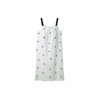 Sha Qian Nightgown Summer Women's White