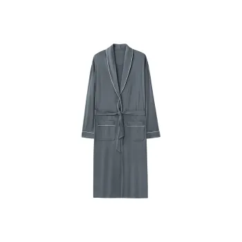 MIIOW Bath Robes Men's Light Gray