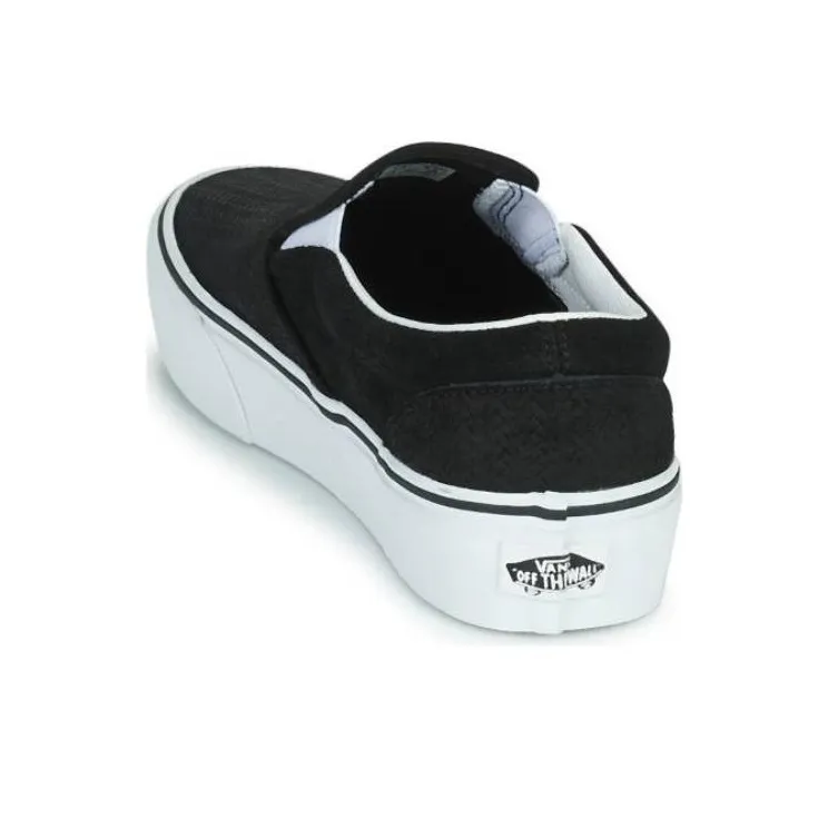 Vans Classic Slip On Platform 'Suede Embossed Black'-3