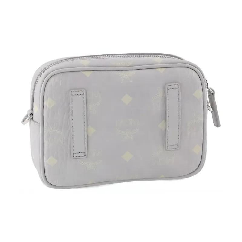 MCM VisetosAren Nappa Leather Trim Camera Bag, Shoulder Bag, Crossbody Bag Extra Mini Women's Gray-3