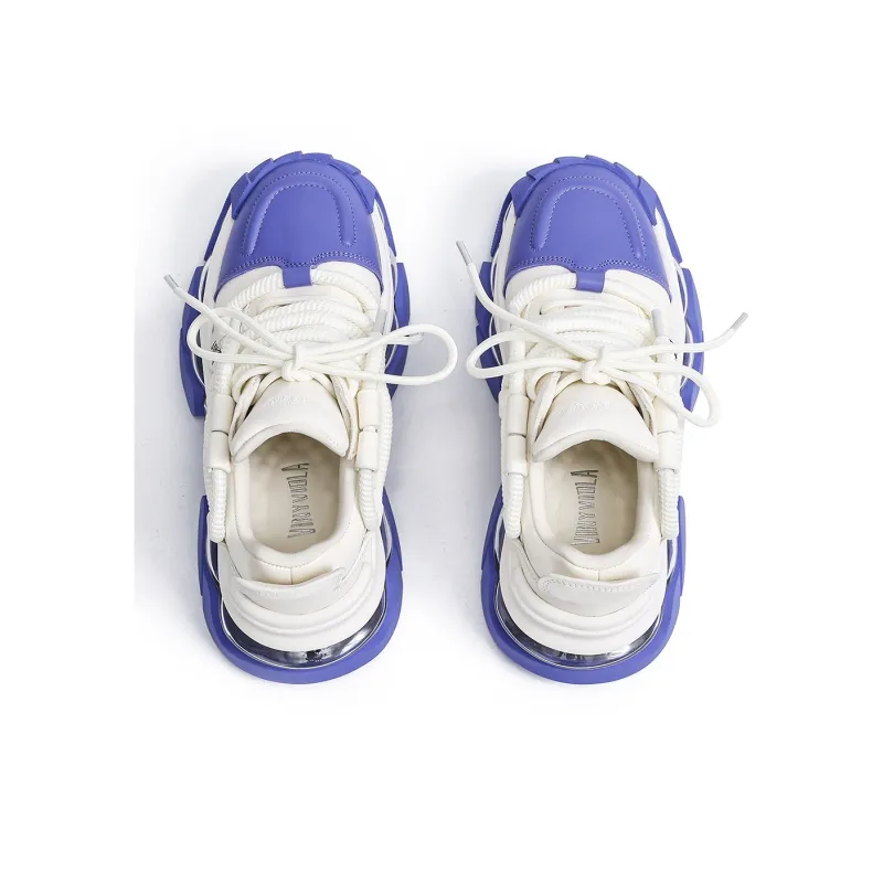 VINYVIOLA Cushioned Wear-Resistant Height Increasing Low-Top Chunky Sneakers Women's-4