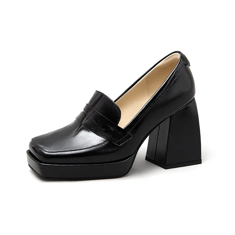 Lily Wei Loafers Women's Black/Burgundy-0