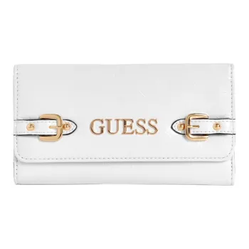GUESS Artificial Leather Clutch Women's White