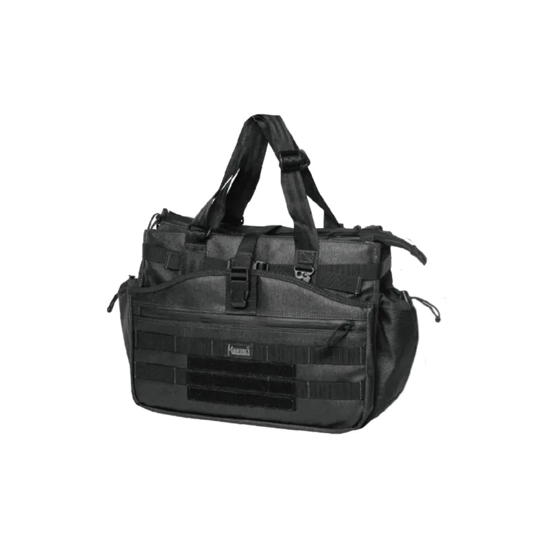 MAGFORCE 1200D Coated Fabric Handbag Medium Size Men's Black-1