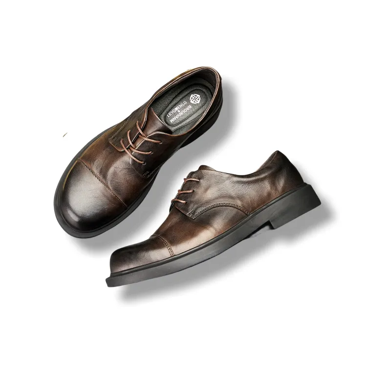 Brounvanm Casual Shoes Men's Coffee-2