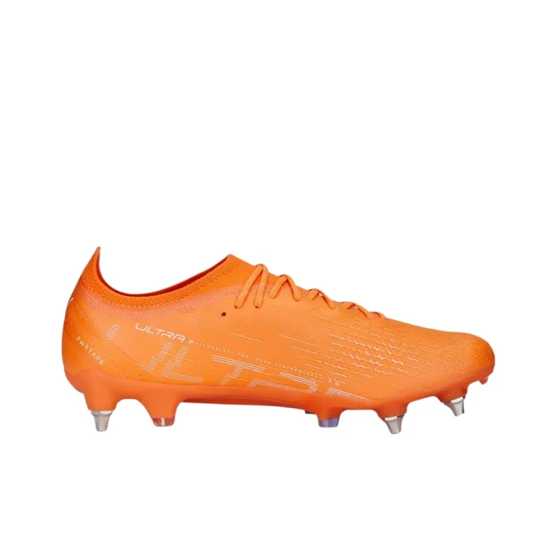 PUMA Ultra Ultimate Soccer Shoes Men Low-Top Orange Black