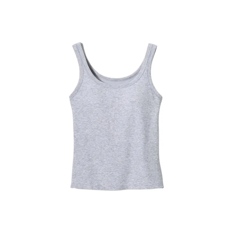 UNIQLO Tank Top Women's Light Heather Gray-0