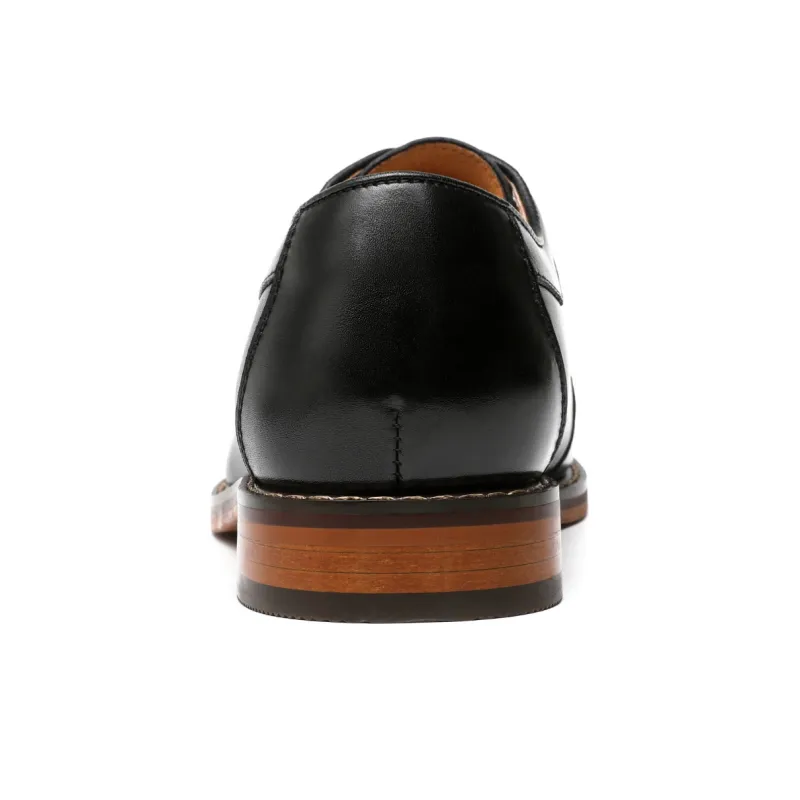 FAPAI Dress Shoes Men Low Top Brown/Black-4