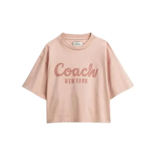 COACH T-Shirts Women's Pink